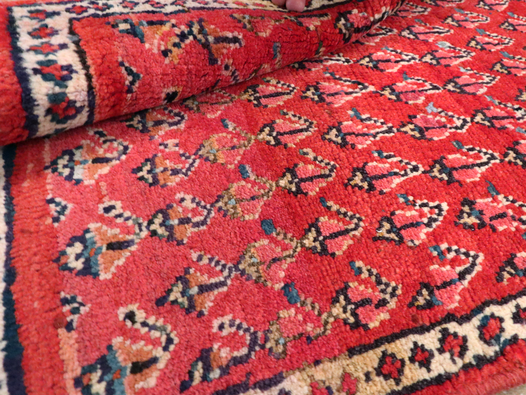 Vintage Persian Hamadan Throw Rug, No.26326 - Gss