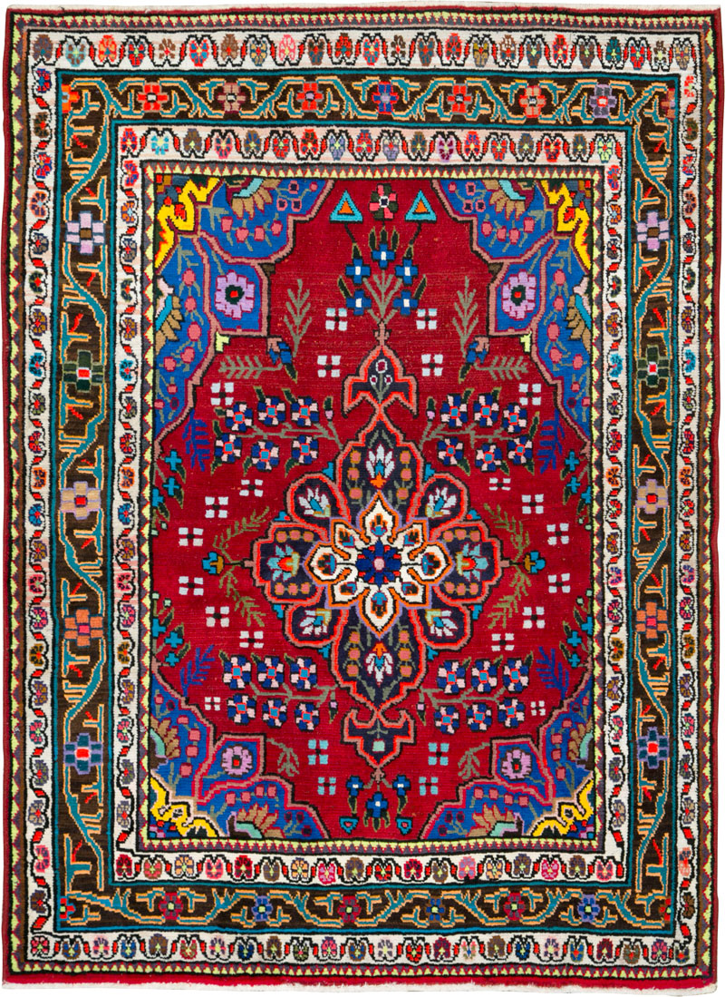 Vintage Persian Mahal Rug, No.26330 - Gss
