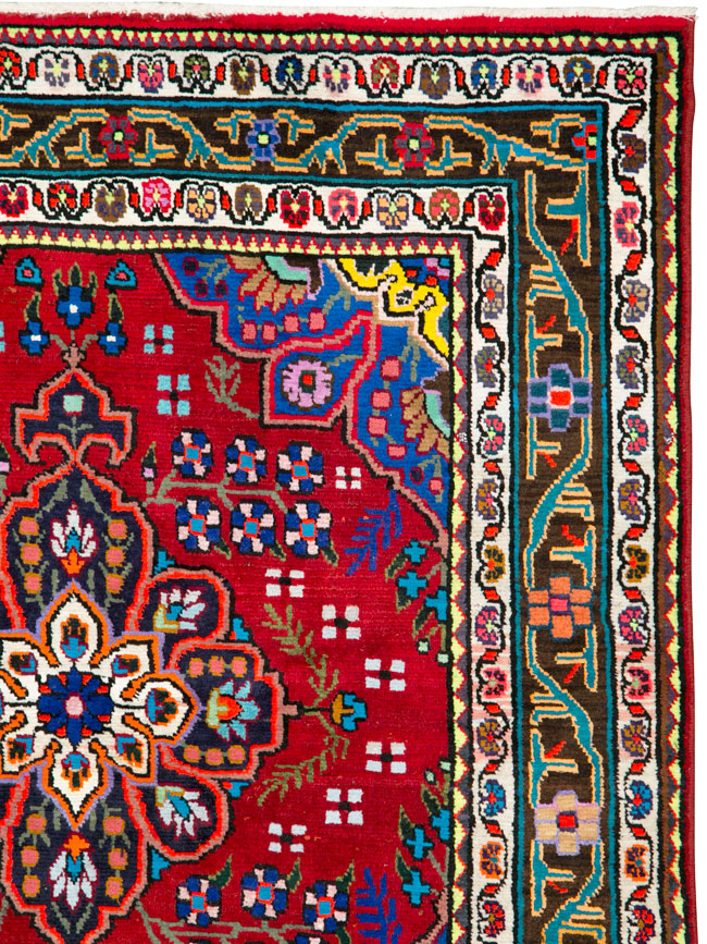 Vintage Persian Mahal Rug, No.26330 - Gss