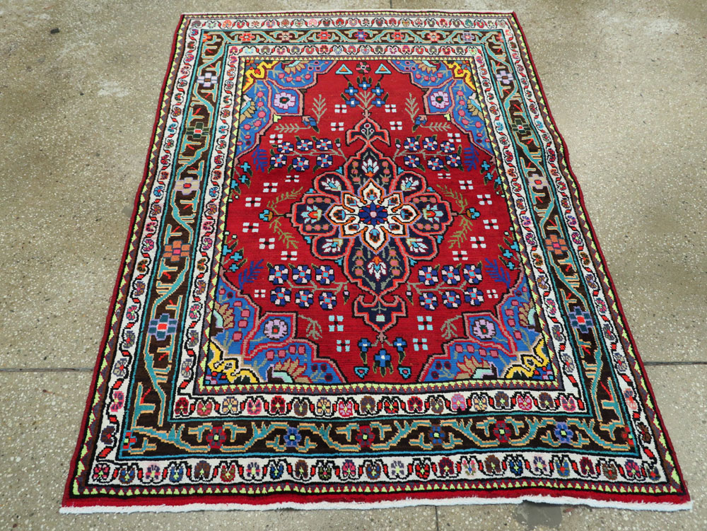 Vintage Persian Mahal Rug, No.26330 - Gss