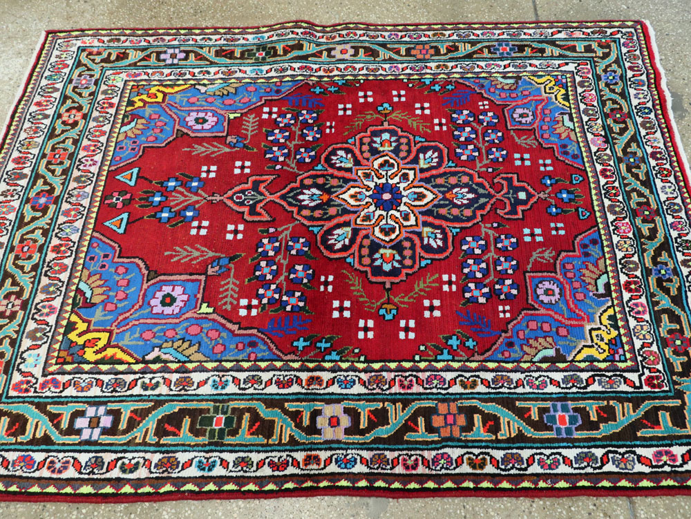 Vintage Persian Mahal Rug, No.26330 - Gss