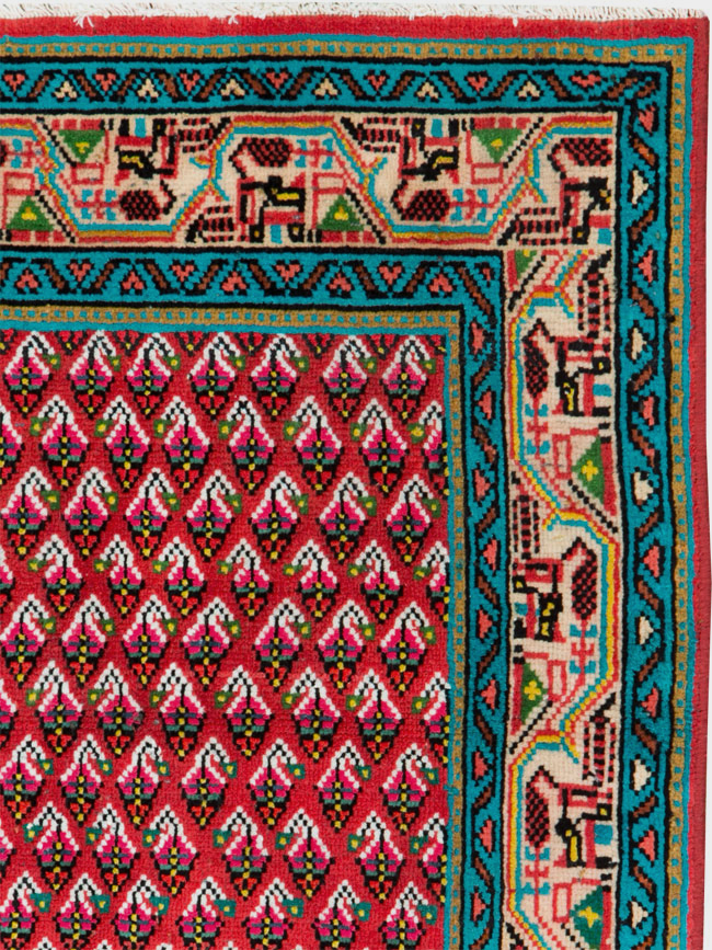 Vintage Persian Hamadan Rug, No.26331 - Gss