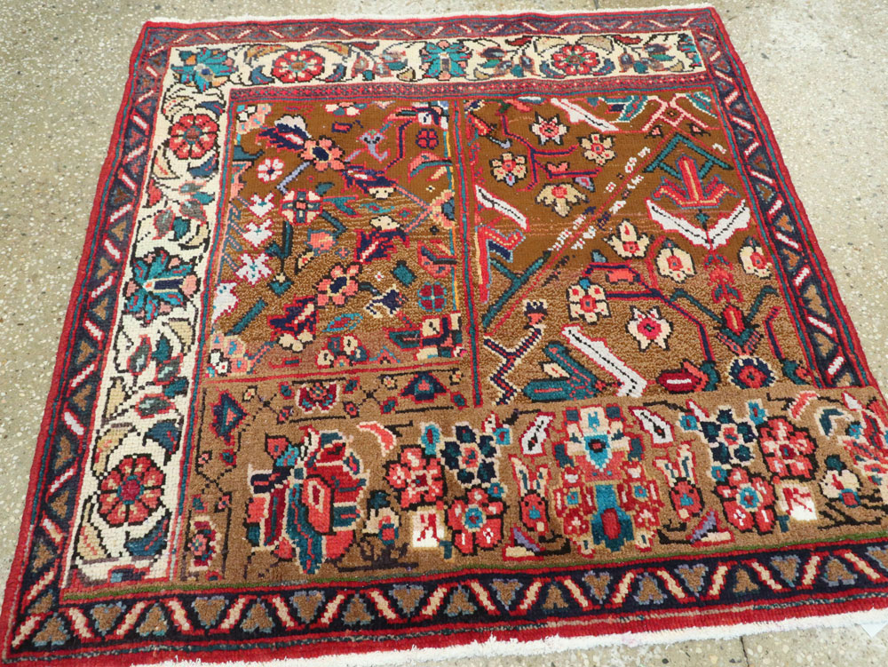 Vintage Persian Mahal Wagireh Sampler Rug, No.26342 - Gss