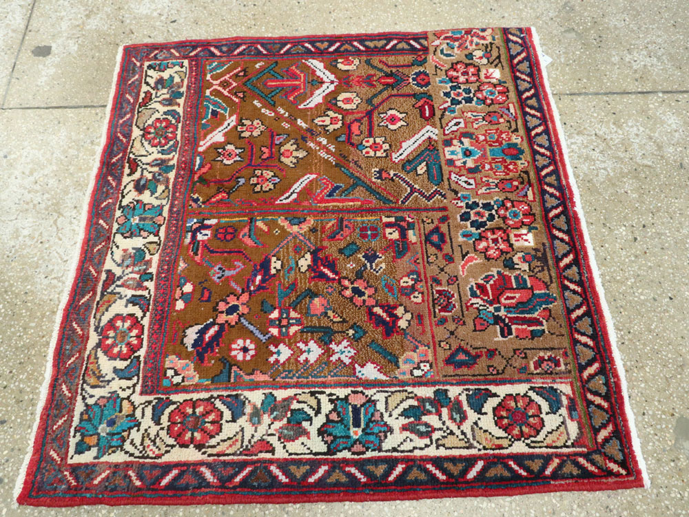 Vintage Persian Mahal Wagireh Sampler Rug, No.26342 - Gss