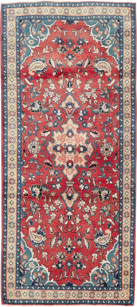 Vintage Persian Tabriz Throw Rug (Pair: 2 of 2), No.26348 - Gss