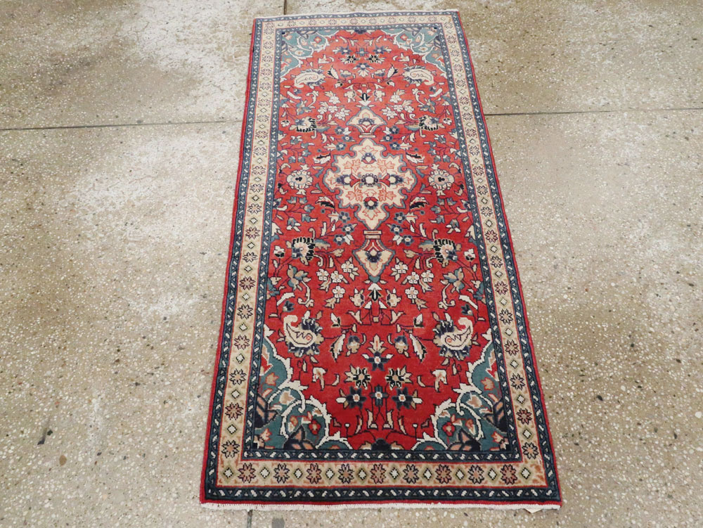Vintage Persian Tabriz Throw Rug (Pair: 2 of 2), No.26348 - Gss