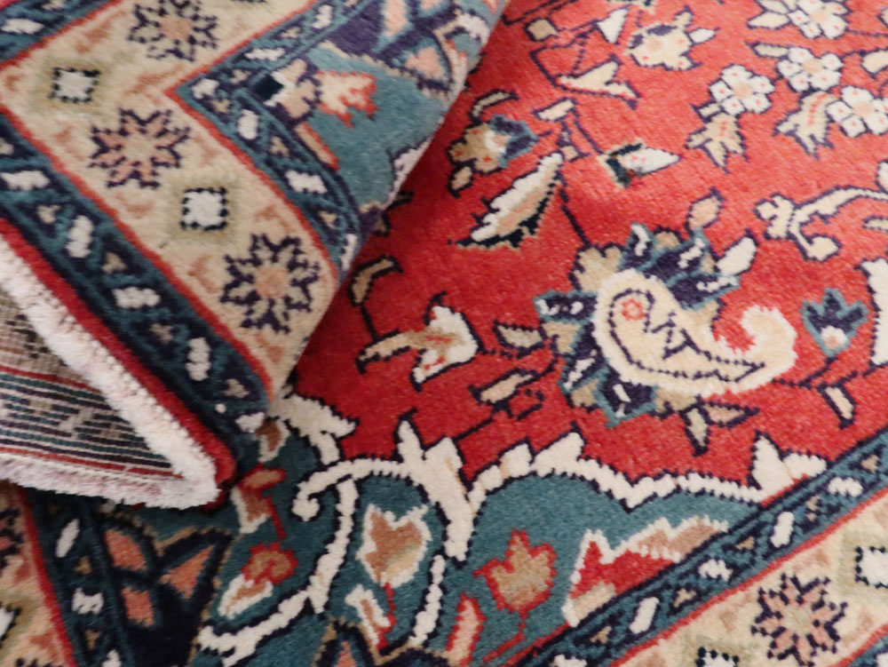 Vintage Persian Tabriz Throw Rug (Pair: 2 of 2), No.26348 - Gss