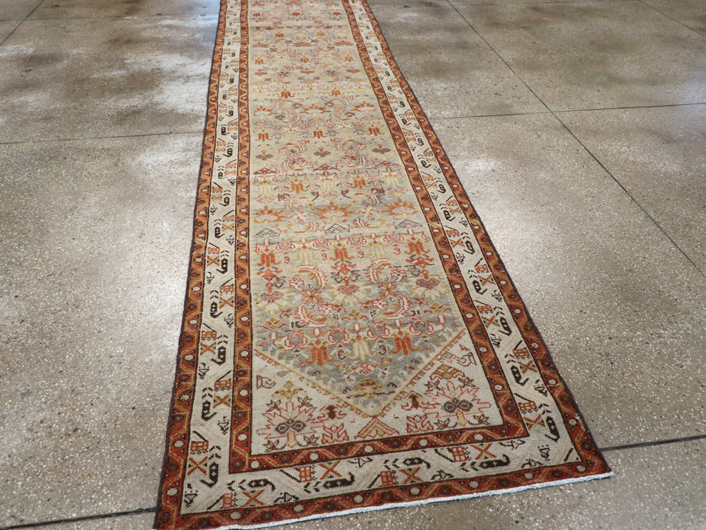 Vintage Persian Malayer Long Runner, No.26353 - Gss