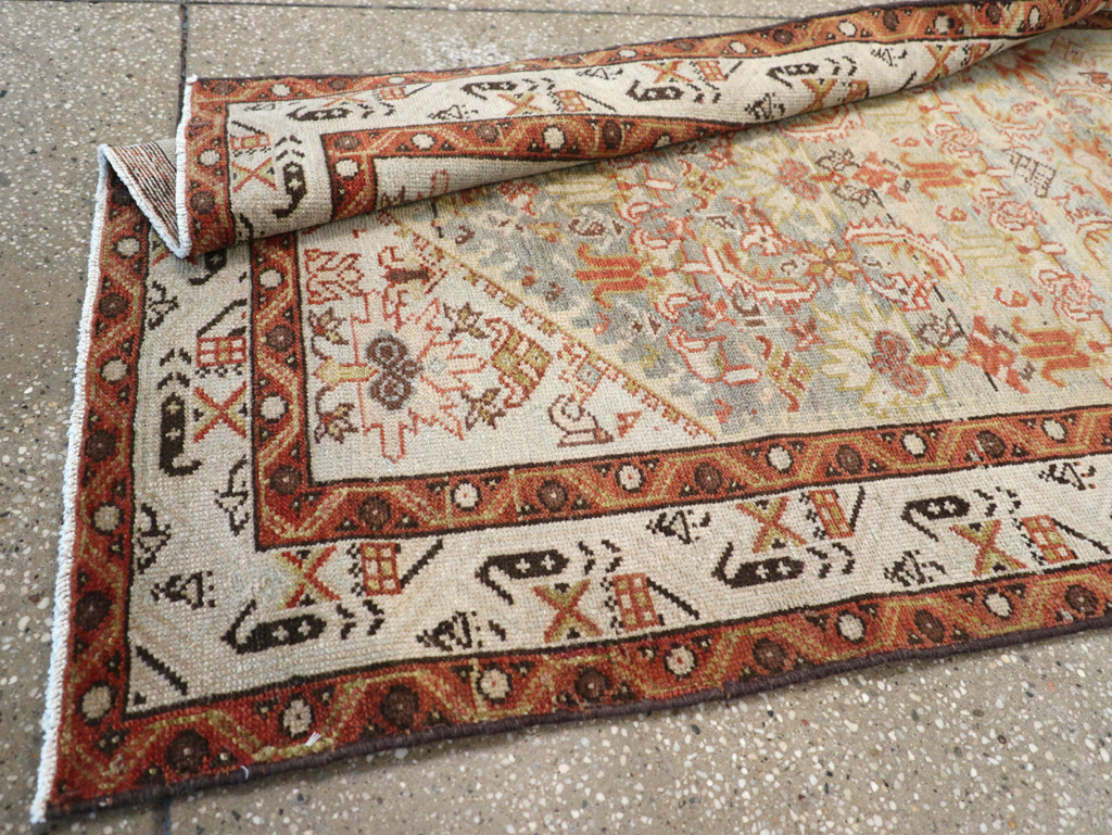 Vintage Persian Malayer Long Runner, No.26353 - Gss