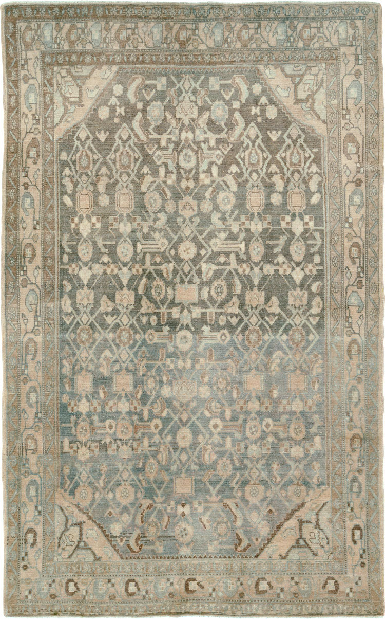 Vintage Persian Malayer Accent Rug, No.26358 - Gss