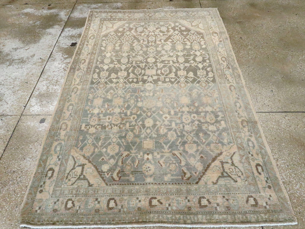Vintage Persian Malayer Accent Rug, No.26358 - Gss