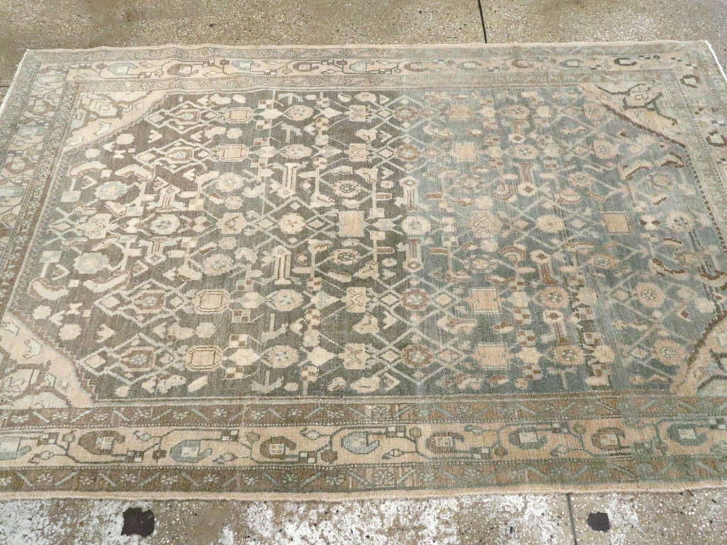 Vintage Persian Malayer Accent Rug, No.26358 - Gss
