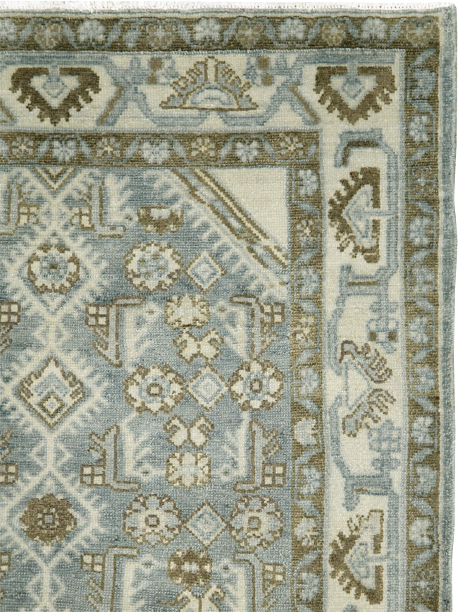 Vintage Persian Malayer Throw Rug, No.26371 - Gss