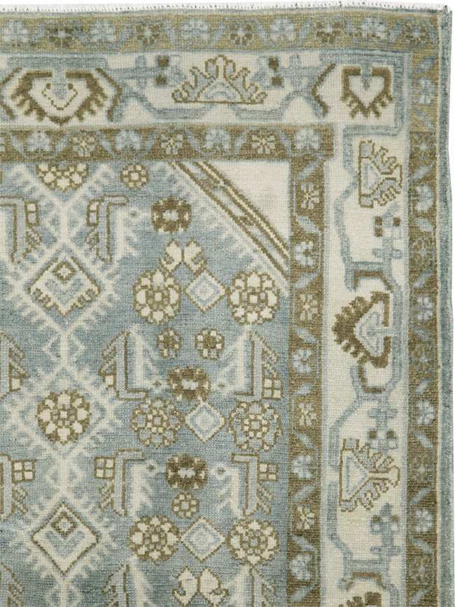 Vintage Persian Malayer Throw Rug, No.26371 - Gss