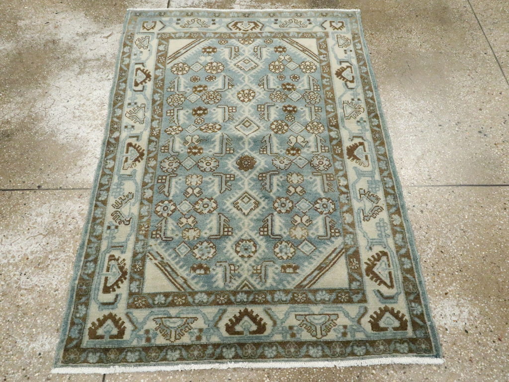 Vintage Persian Malayer Throw Rug, No.26371 - Gss
