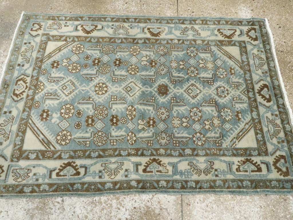 Vintage Persian Malayer Throw Rug, No.26371 - Gss