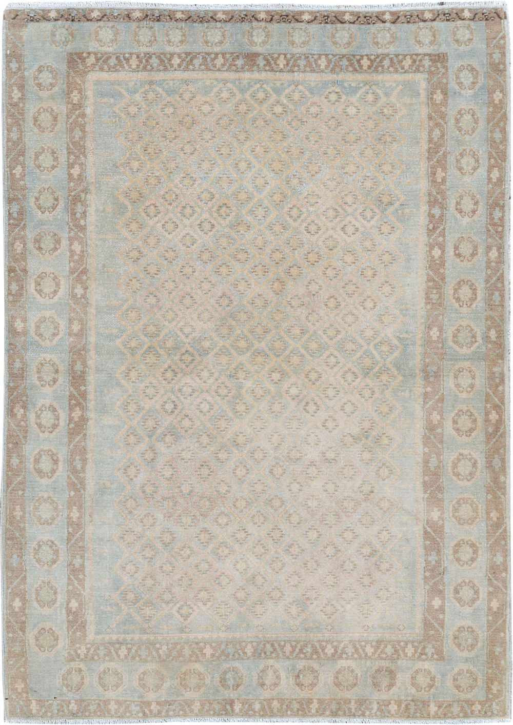 Vintage Persian Malayer Accent Rug, No.26377 - Gss