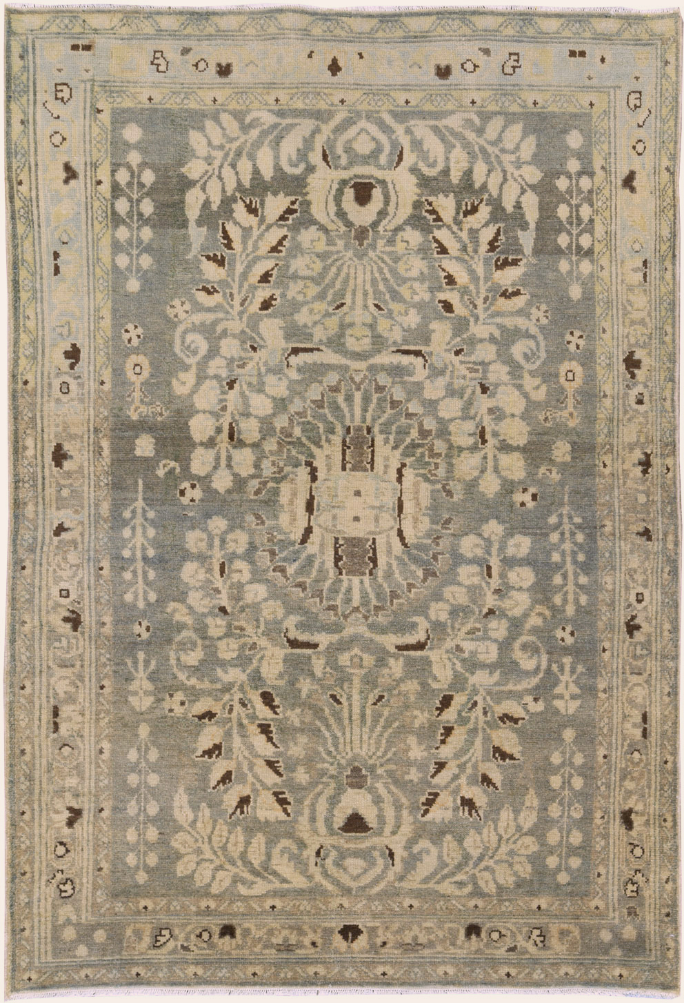 Vintage Persian Malayer Accent Rug, No.26394 - Gss
