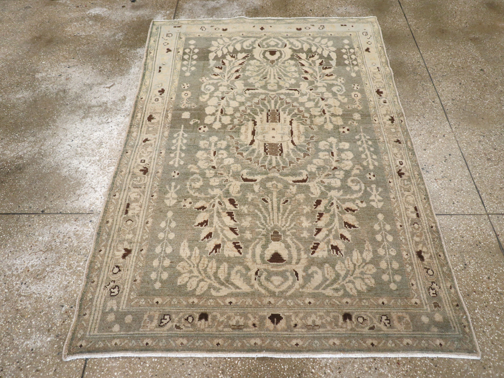 Vintage Persian Malayer Accent Rug, No.26394 - Gss