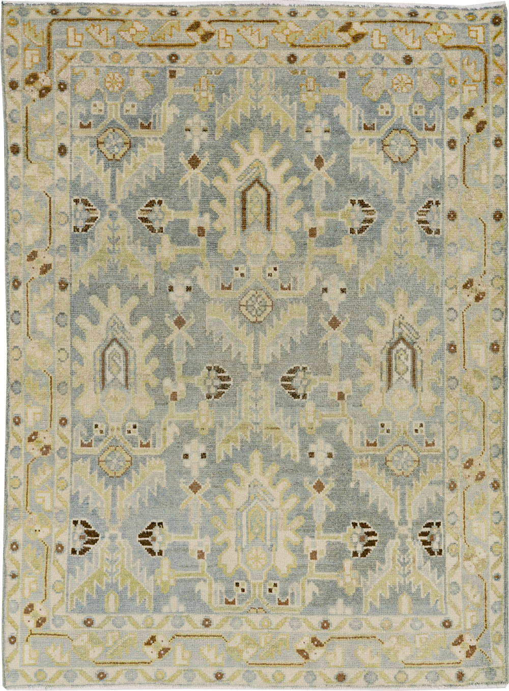 Vintage Persian Malayer Throw Rug, No.26409 - Gss