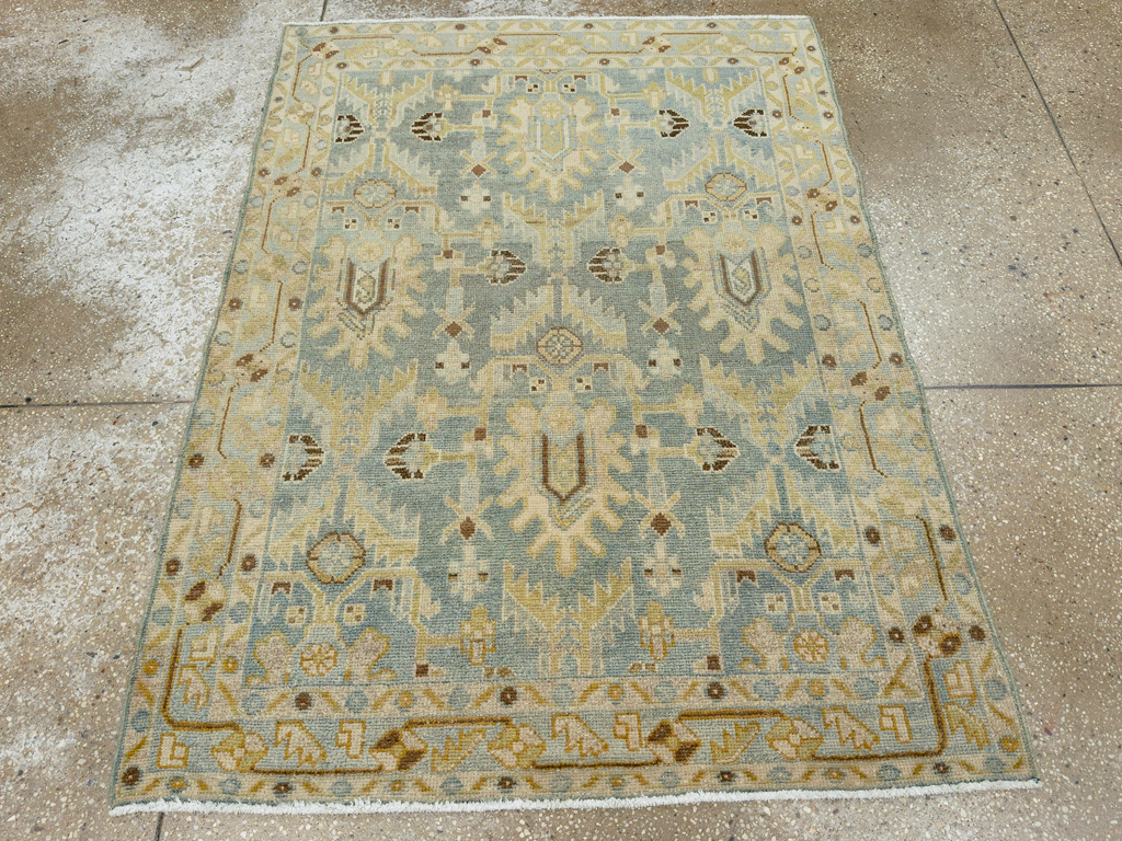 Vintage Persian Malayer Throw Rug, No.26409 - Gss