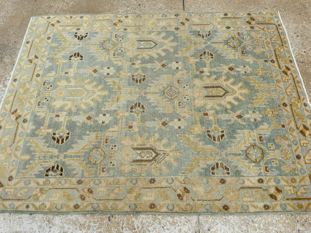 Vintage Persian Malayer Throw Rug, No.26409 - Gss