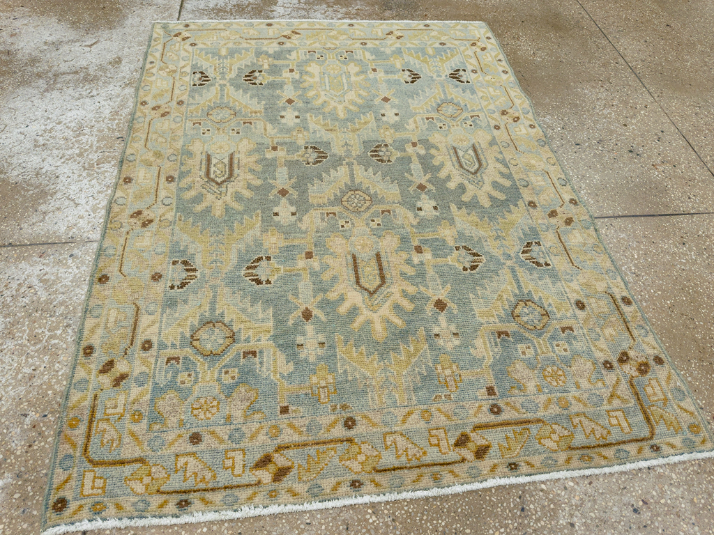 Vintage Persian Malayer Throw Rug, No.26409 - Gss