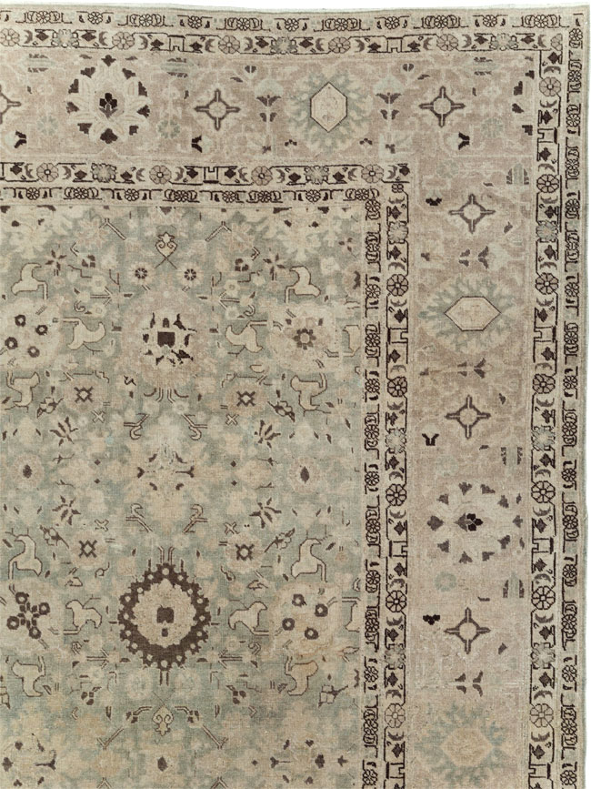 Antique Persian Tabriz Room Size Carpet, No.26421 - Gss
