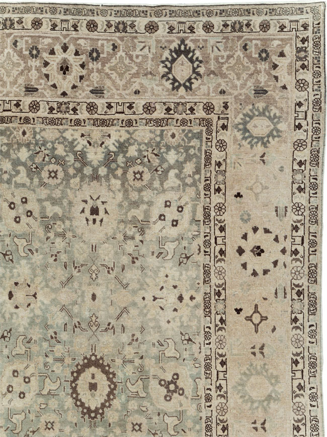 Antique Persian Tabriz Room Size Carpet, No.26421 - Gss