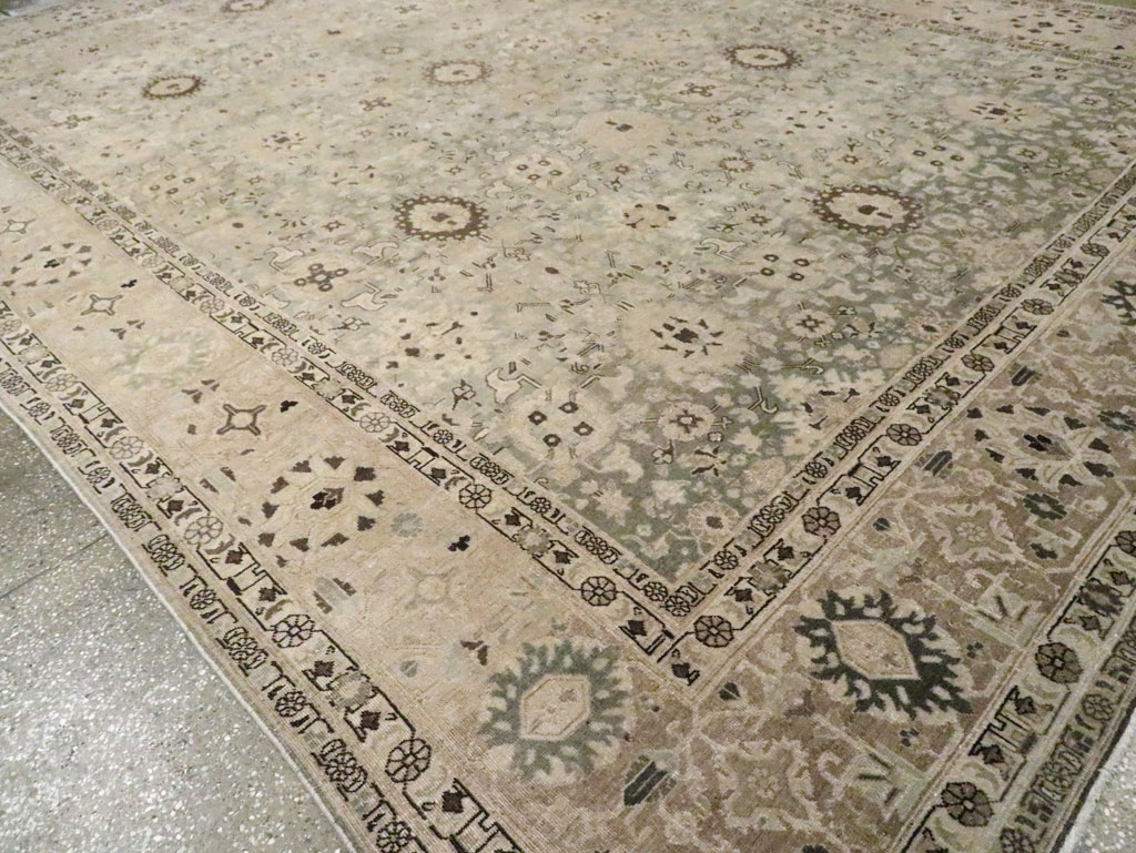 Antique Persian Tabriz Room Size Carpet, No.26421 - Gss