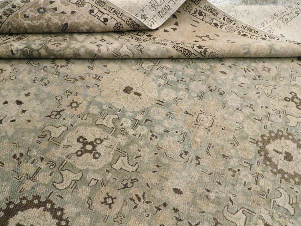 Antique Persian Tabriz Room Size Carpet, No.26421 - Gss