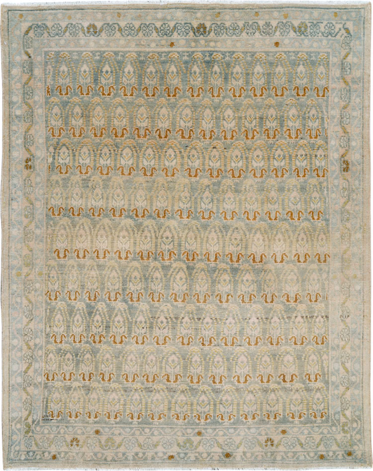 Vintage Persian Malayer Throw Rug, No.26423 - Gss