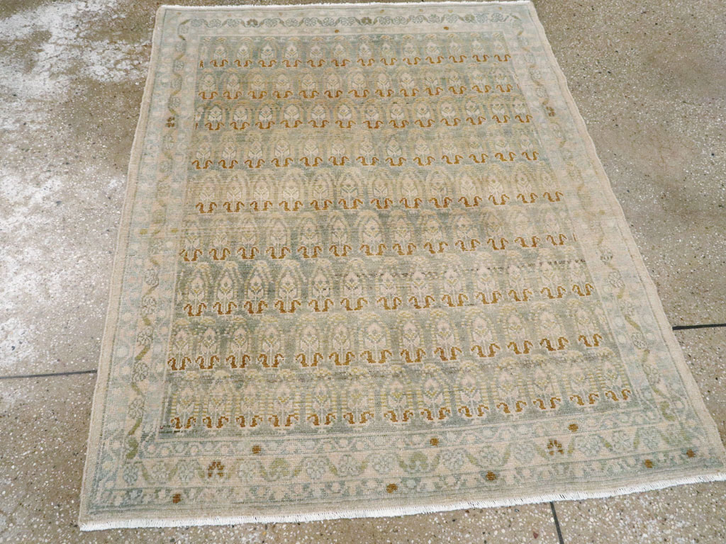 Vintage Persian Malayer Throw Rug, No.26423 - Gss
