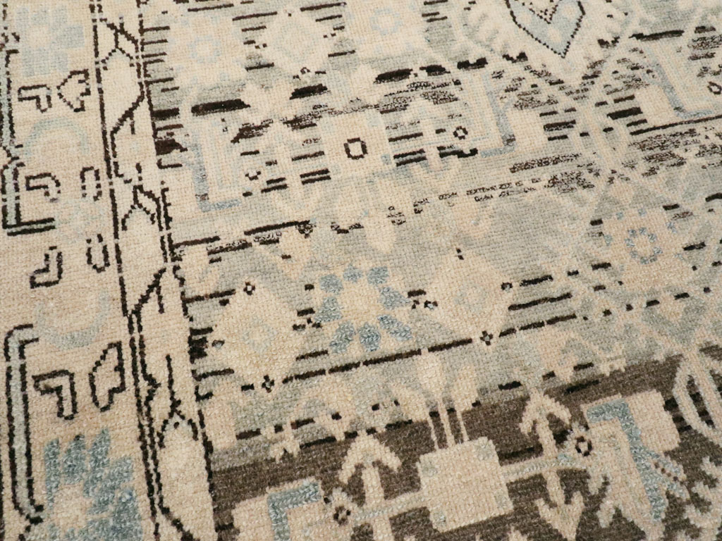 Vintage Persian Malayer Throw Rug, No.26427 - Gss
