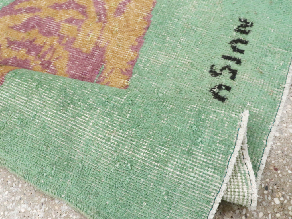 Vintage Turkish Anatolian Pictorial Throw Rug, No.26451 - Gss