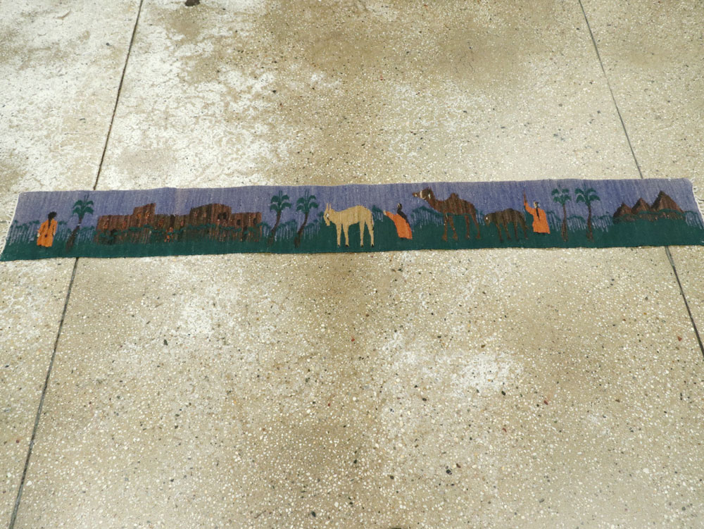 Vintage Turkish Pictorial Kilim, No.26457 - Gss