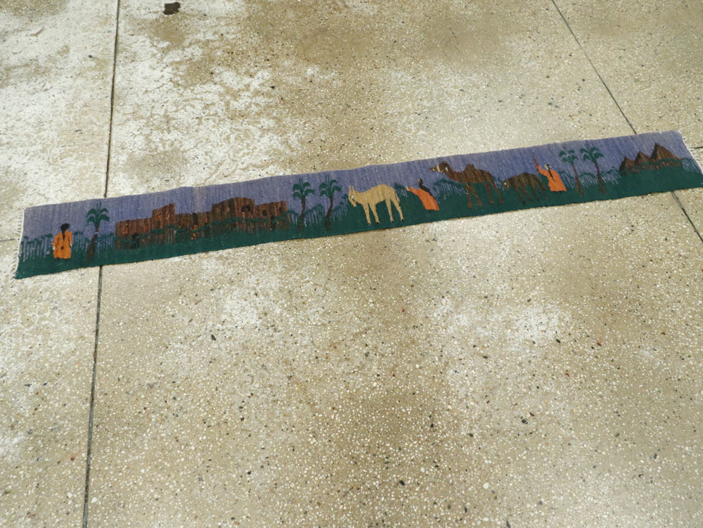 Vintage Turkish Pictorial Kilim, No.26457 - Gss