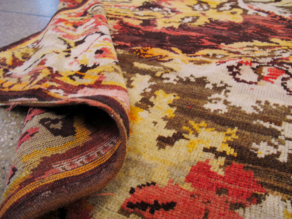 Vintage Pictorial Karabagh Rug, No.26458 - Gss