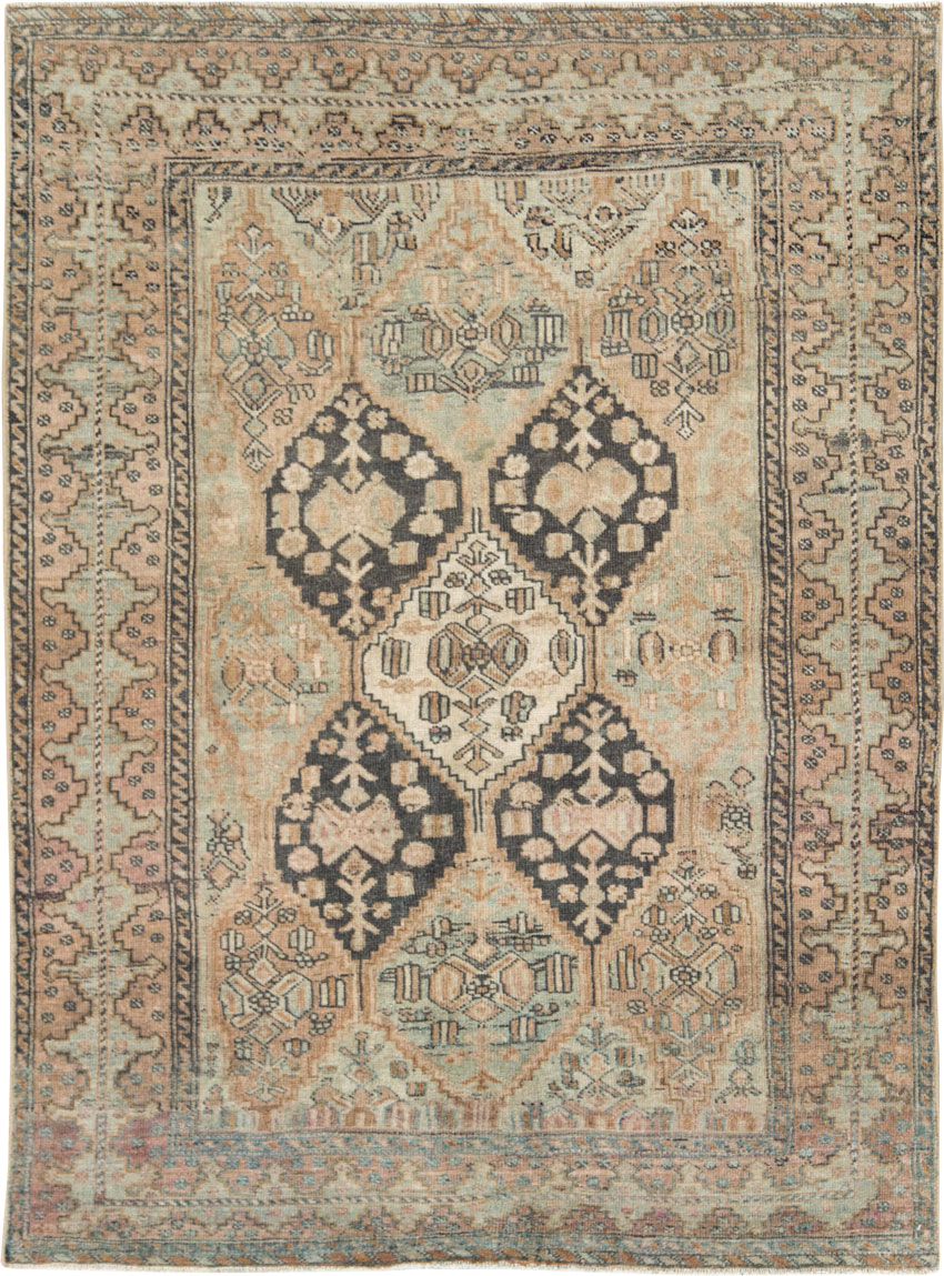 Antique Persian Afshar Accent Rug, No.26460 - Gss