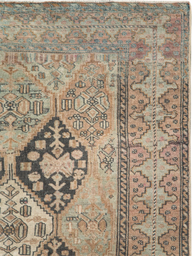Antique Persian Afshar Accent Rug, No.26460 - Gss