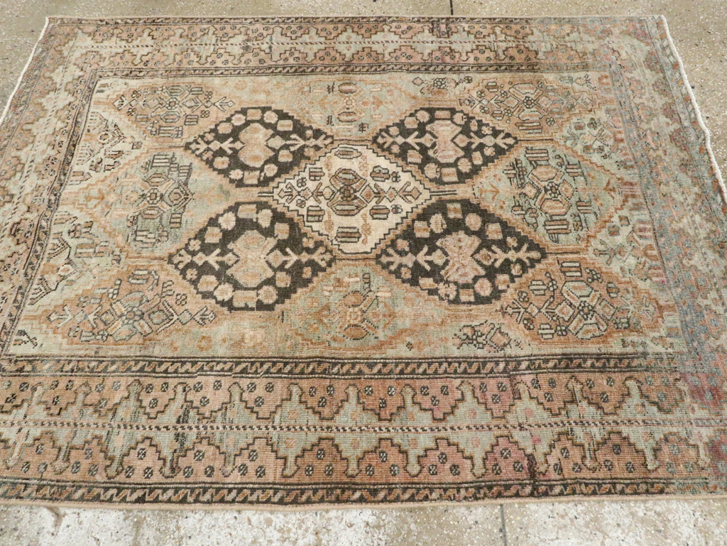Antique Persian Afshar Accent Rug, No.26460 - Gss
