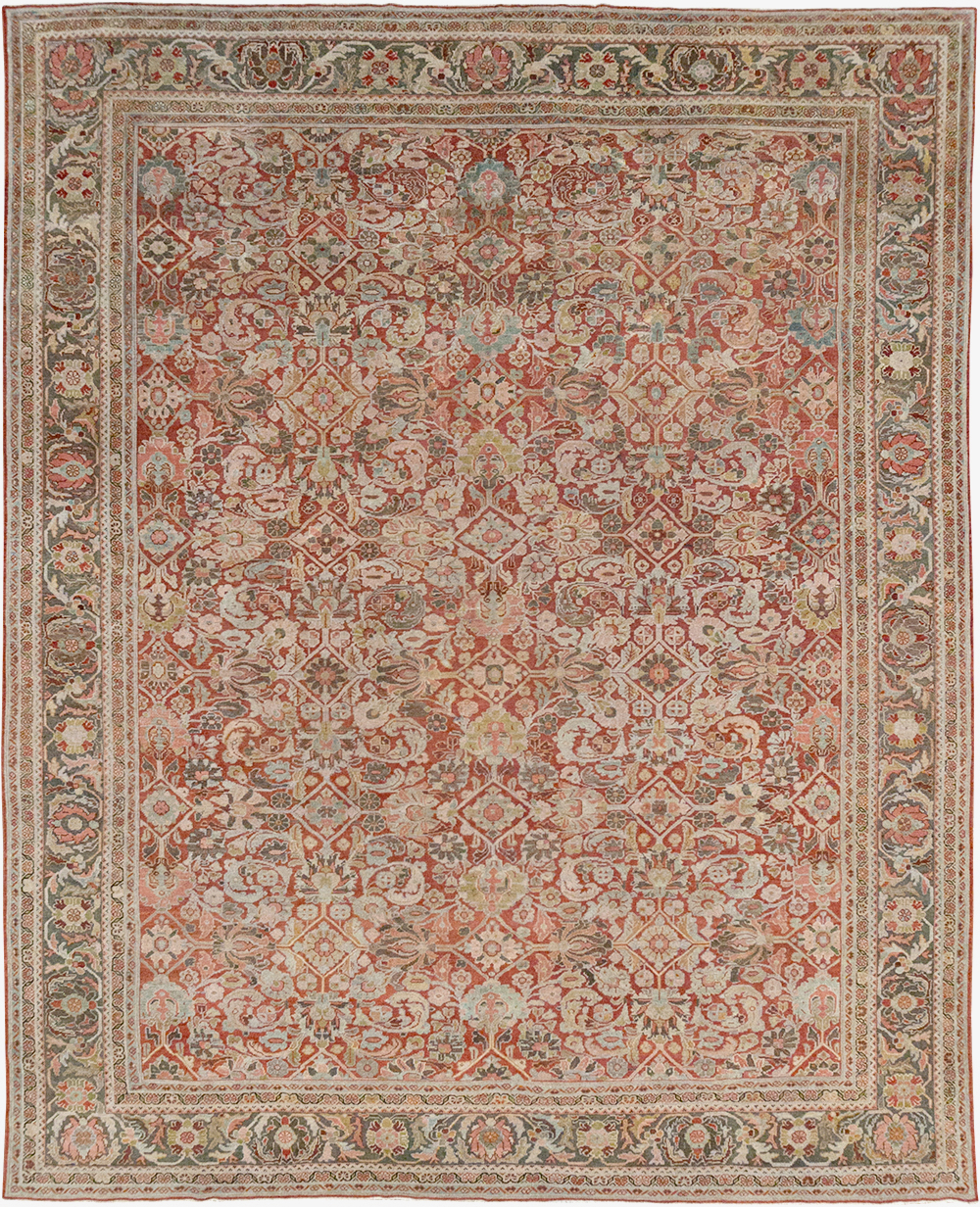 Antique Persian Mahal Room Size Carpet, No.26462 - Gss