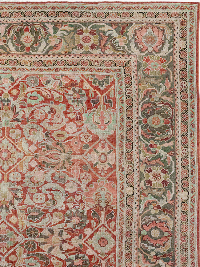 Antique Persian Mahal Room Size Carpet, No.26462 - Gss