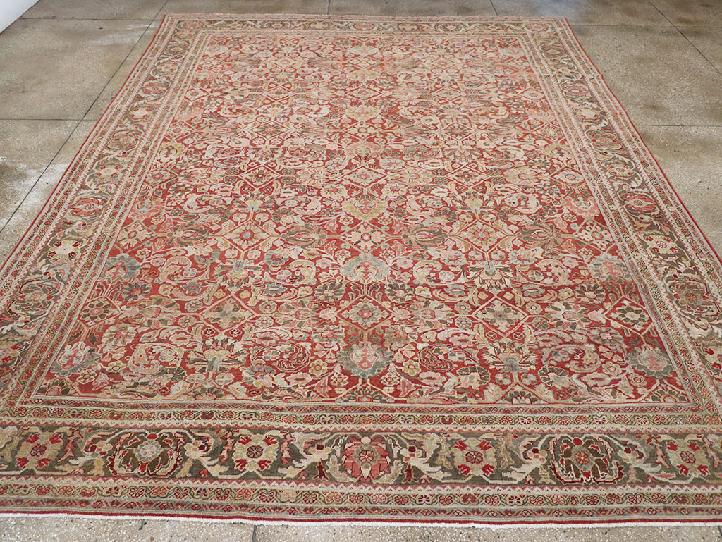 Antique Persian Mahal Room Size Carpet, No.26462 - Gss