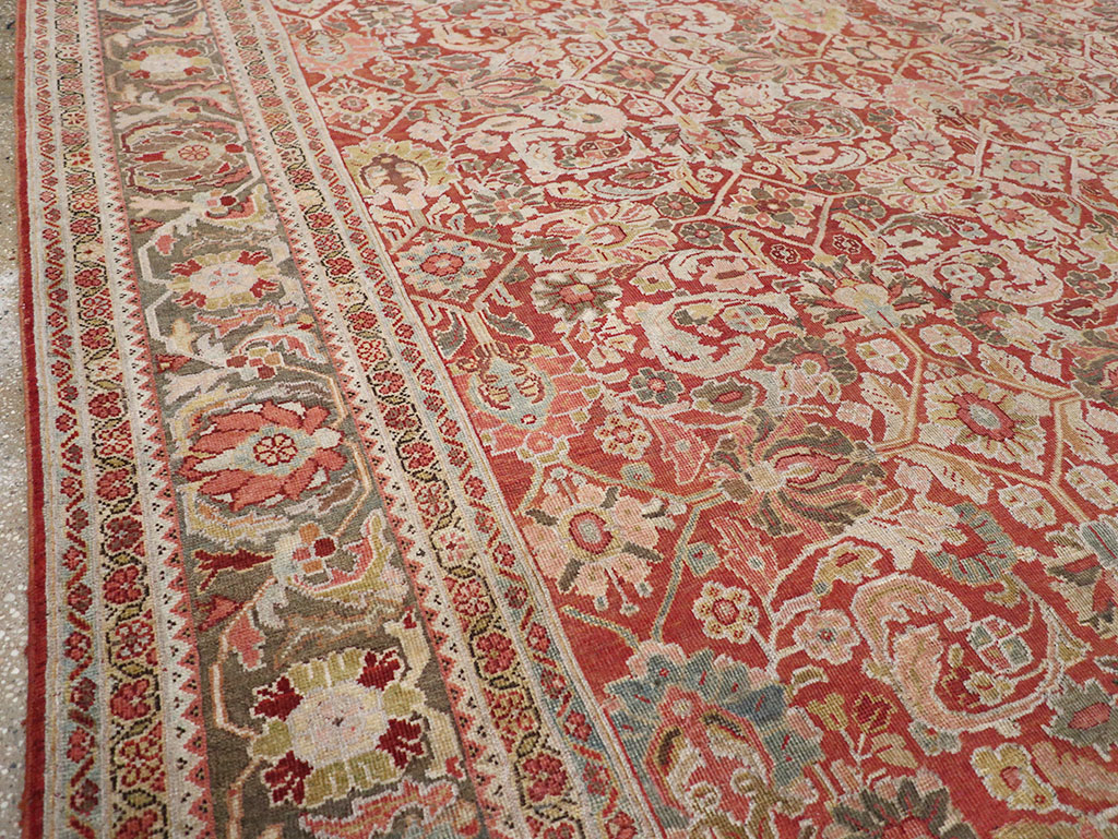 Antique Persian Mahal Room Size Carpet, No.26462 - Gss