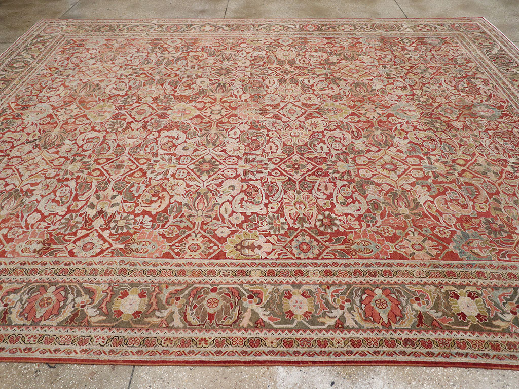 Antique Persian Mahal Room Size Carpet, No.26462 - Gss