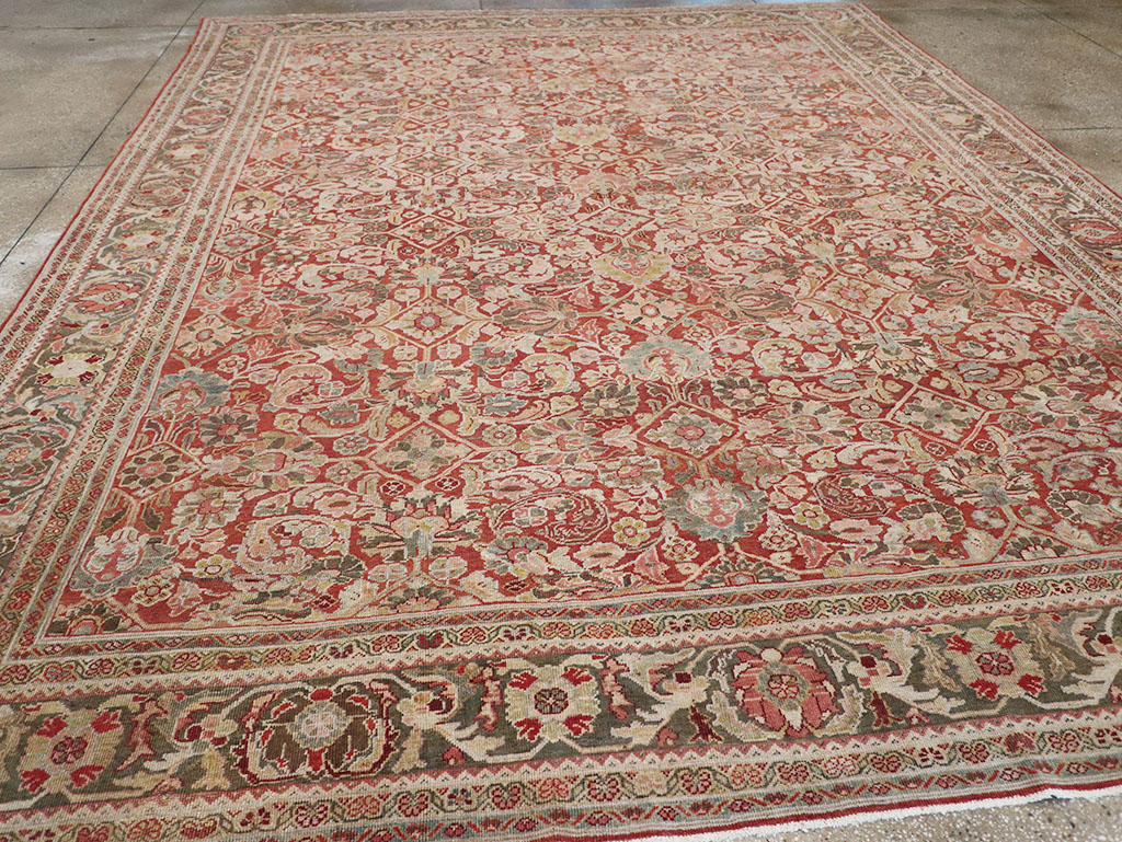 Antique Persian Mahal Room Size Carpet, No.26462 - Gss