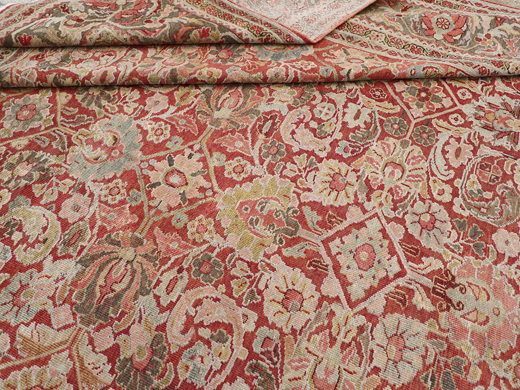 Antique Persian Mahal Room Size Carpet, No.26462 - Gss