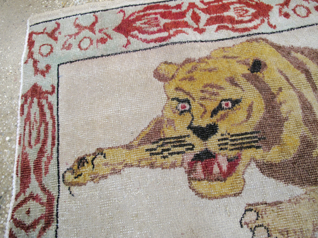 Vintage Pictorial Anatolian Rug, No.26479 - Gss