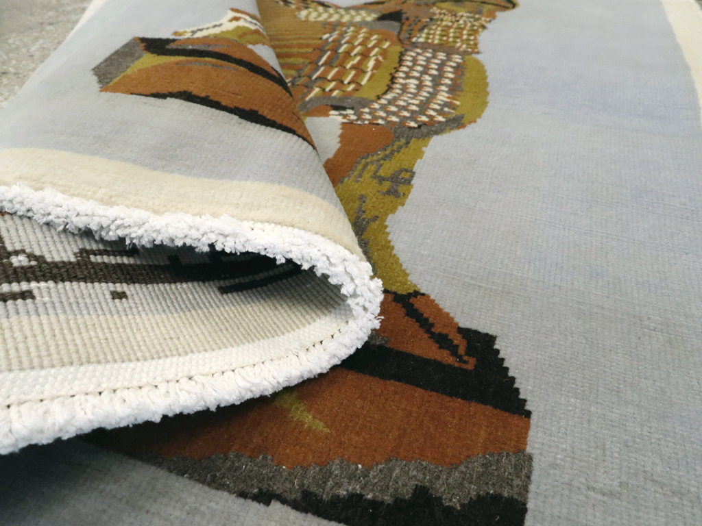 Vintage Egyptian Pictorial Tabriz Rug, No.26480 - Gss